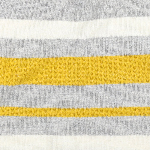 Matalan Womens Grey Striped  Pullover Jumper Size M