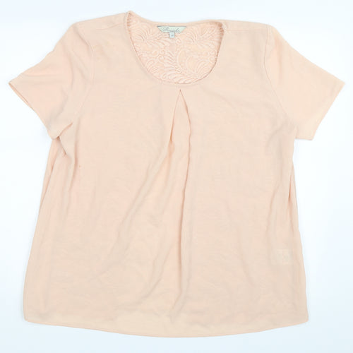 Peacocks Womens Beige   Basic Blouse Size 14