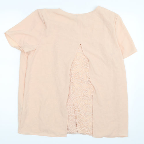 Peacocks Womens Beige   Basic Blouse Size 14