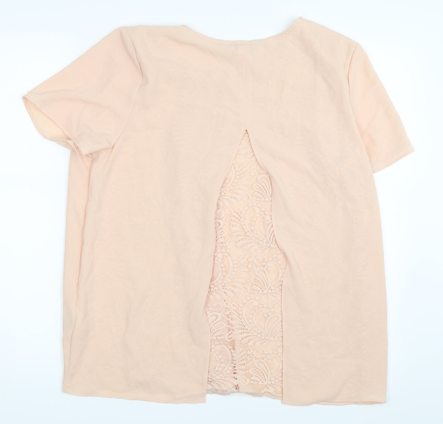Peacocks Womens Beige   Basic Blouse Size 14