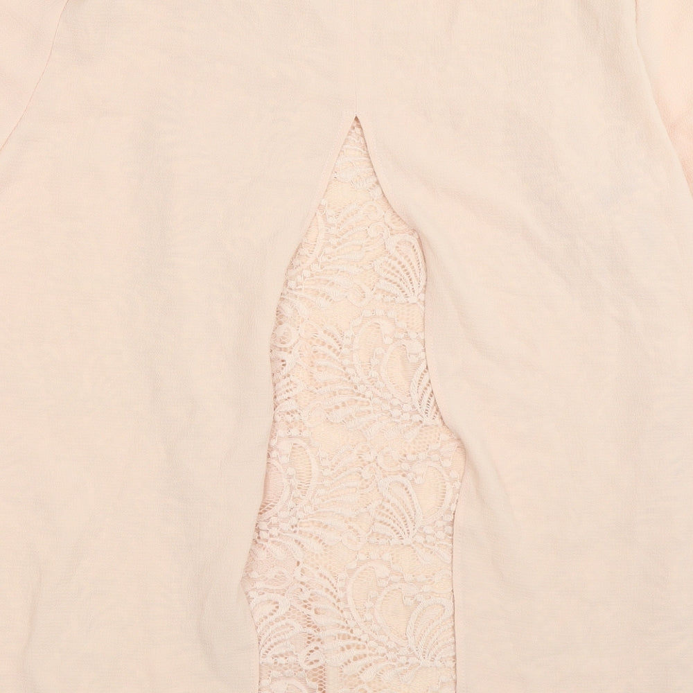 Peacocks Womens Beige   Basic Blouse Size 14