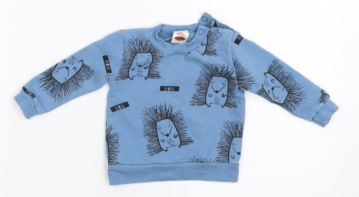Makoma Boys Blue   Pullover Jumper Size 6-9 Months