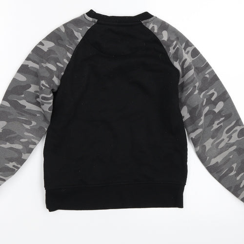 Primark Boys Black   Pullover Sweatshirt Size 8-9 Years