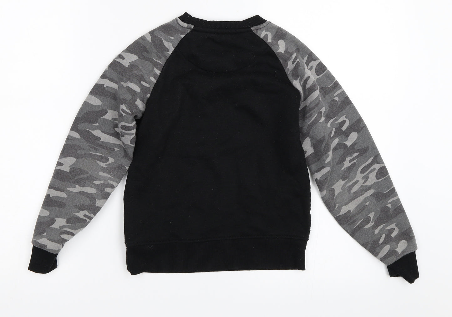 Primark Boys Black   Pullover Sweatshirt Size 8-9 Years