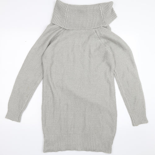 F&F Womens Grey   Jumper Dress  Size 14