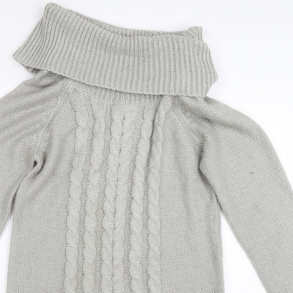 F&F Womens Grey   Jumper Dress  Size 14