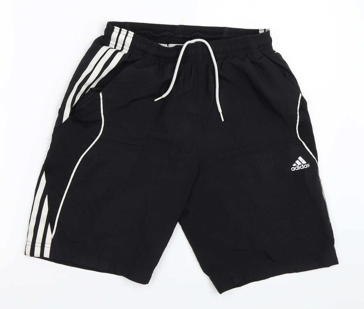 adidas Boys Black   Sweat Shorts Size 13-14 Years