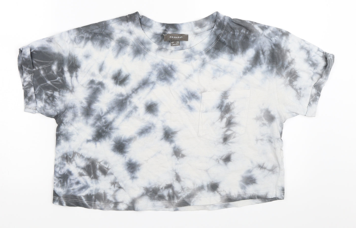 Primark Womens Grey   Cropped T-Shirt Size XS