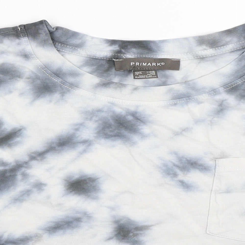 Primark Womens Grey   Cropped T-Shirt Size XS