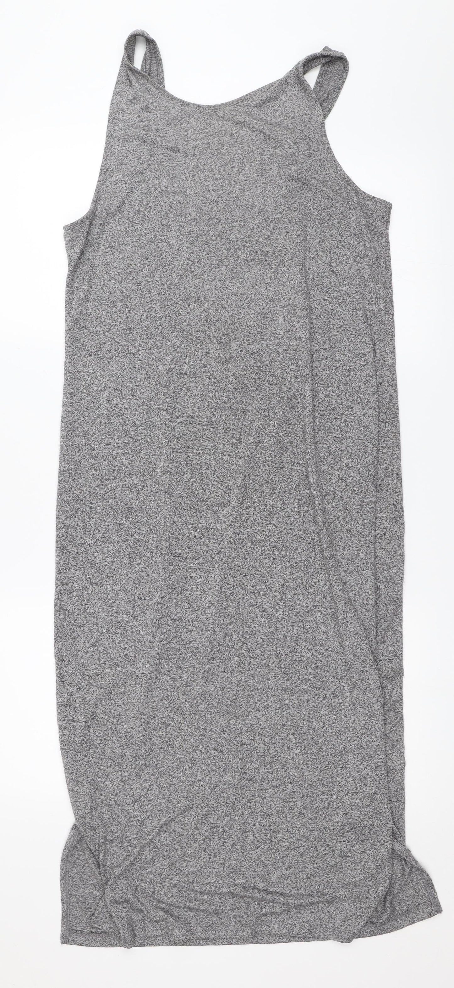 H&M Womens Grey   Tank Dress  Size 16
