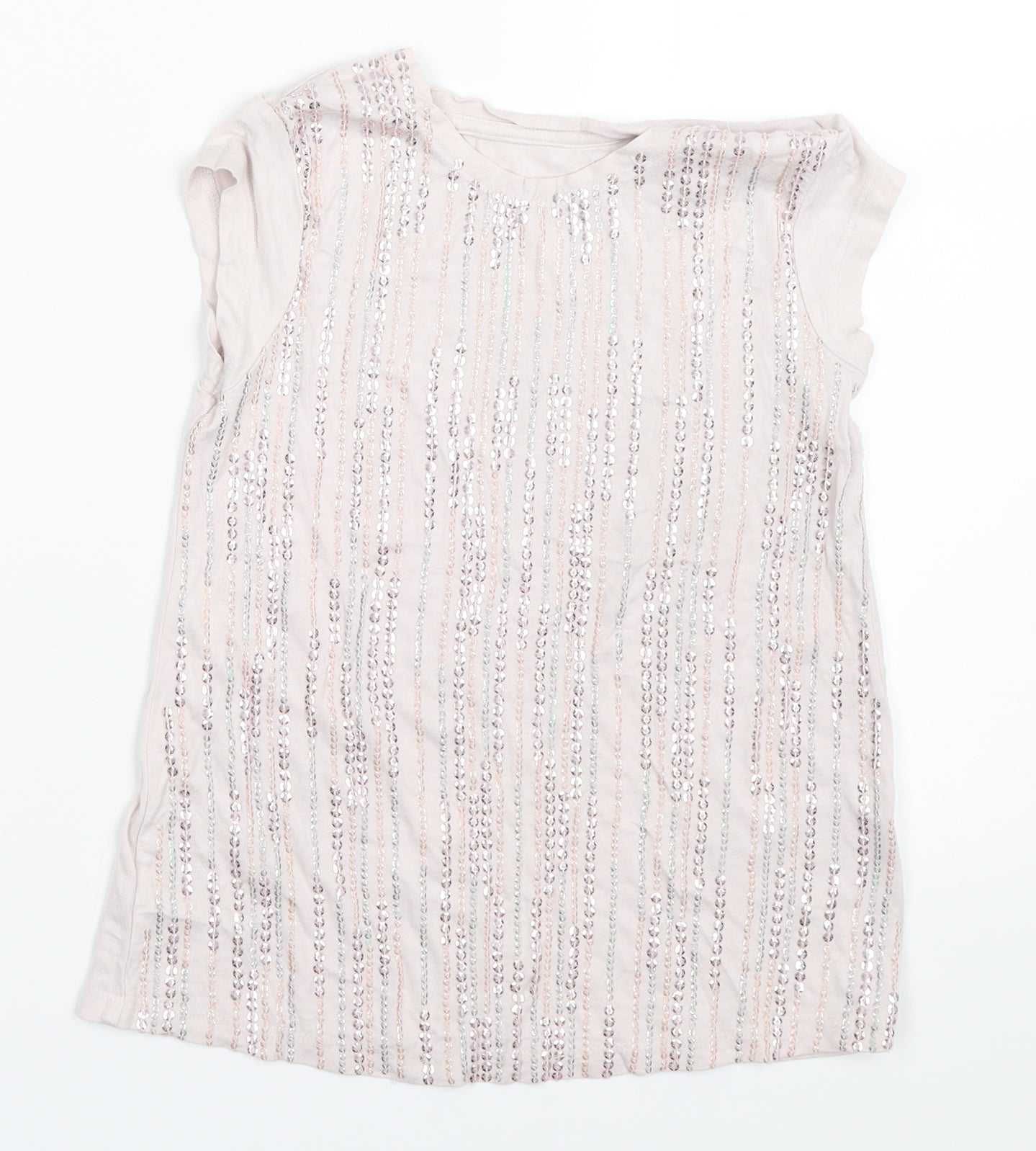 Marks and Spencer Girls Pink   Basic T-Shirt Size 5-6 Years