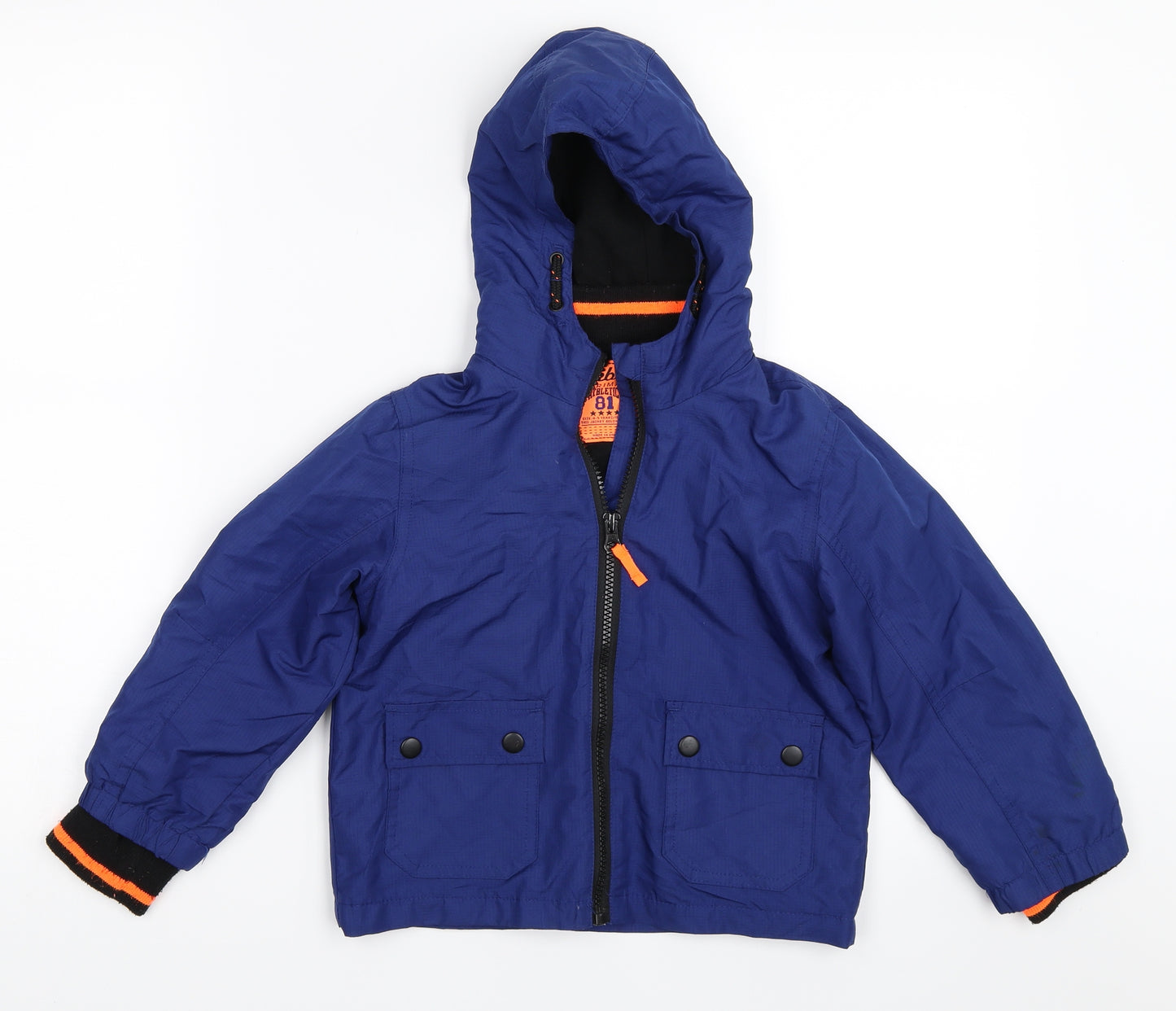 Primark Boys Blue   Basic Coat Coat Size 4XL
