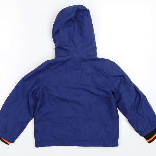 Primark Boys Blue   Basic Coat Coat Size 4XL
