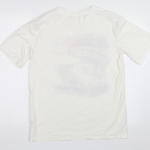 ROMWE Mens White    T-Shirt Size S