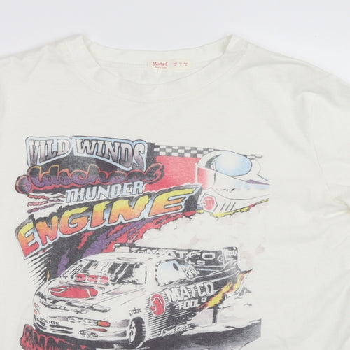 ROMWE Mens White    T-Shirt Size S