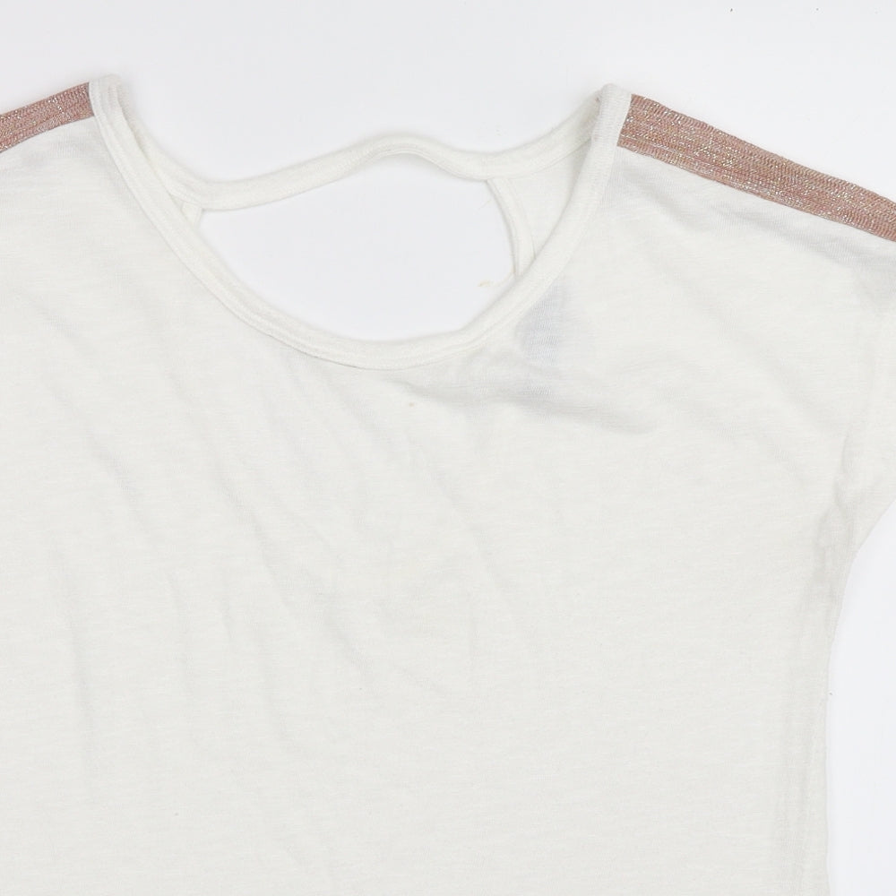 F&F Womens White   Basic T-Shirt Size 8