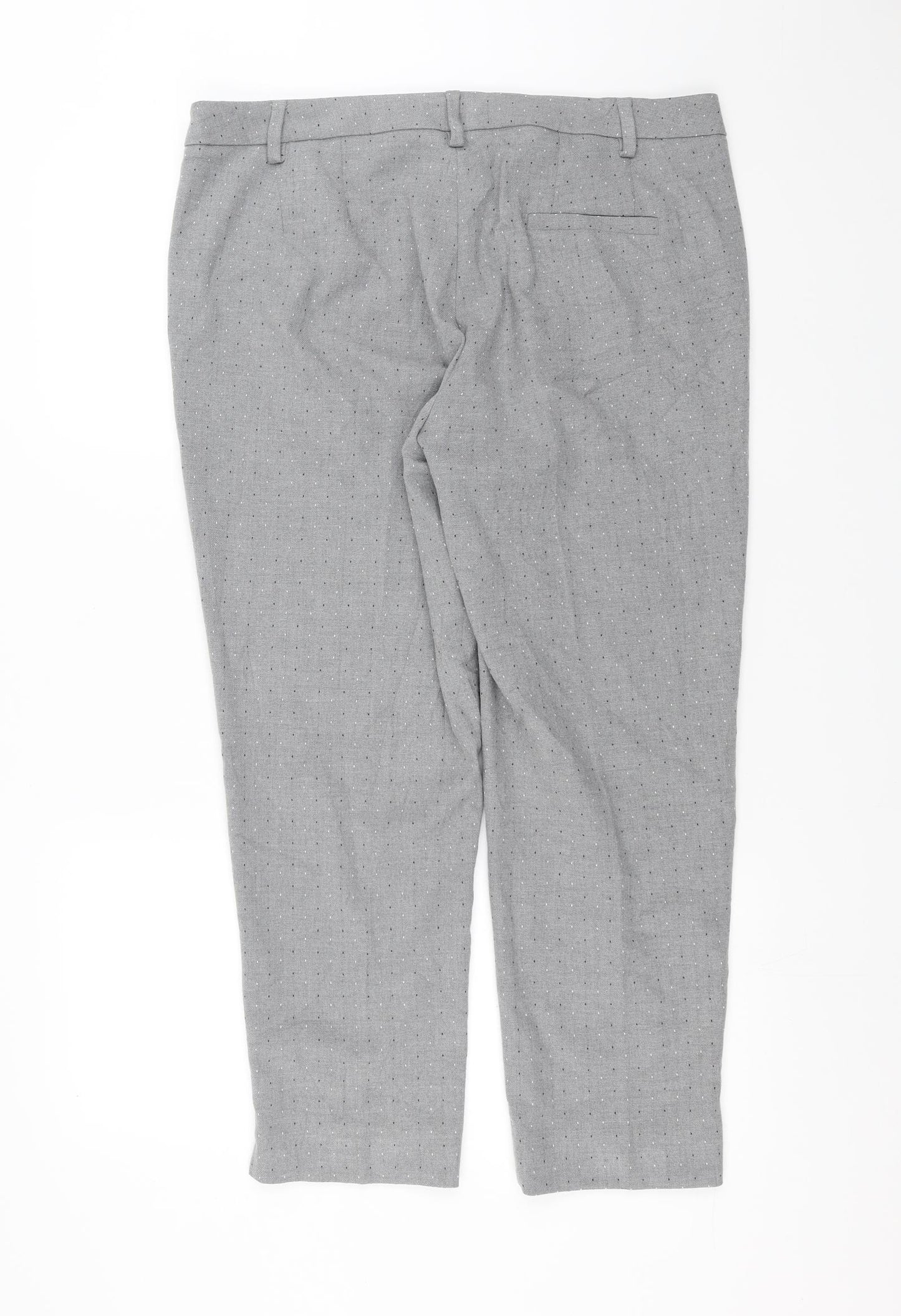 Marks and Spencer Womens Grey   Trousers  Size 16 L25 in