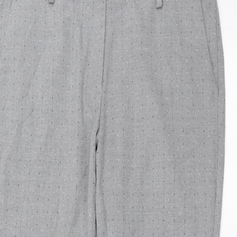Marks and Spencer Womens Grey   Trousers  Size 16 L25 in