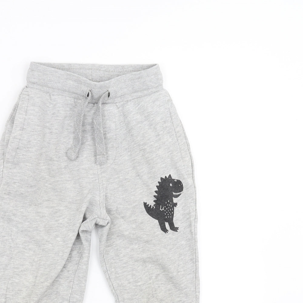 George Boys Grey   Jogger Trousers Size 3-4 Years