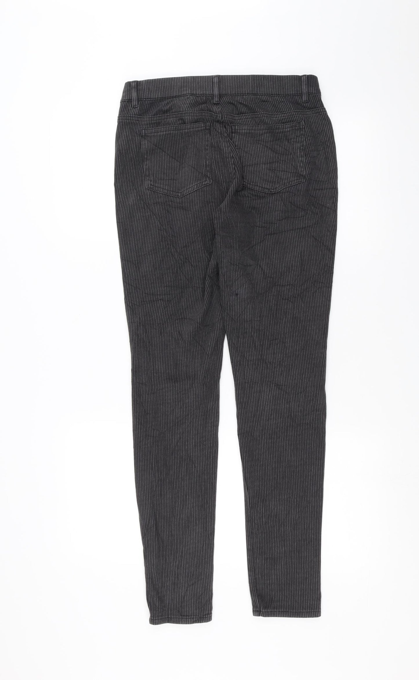 Uniqlo Womens Black Striped  Trousers  Size 28 in L29 in
