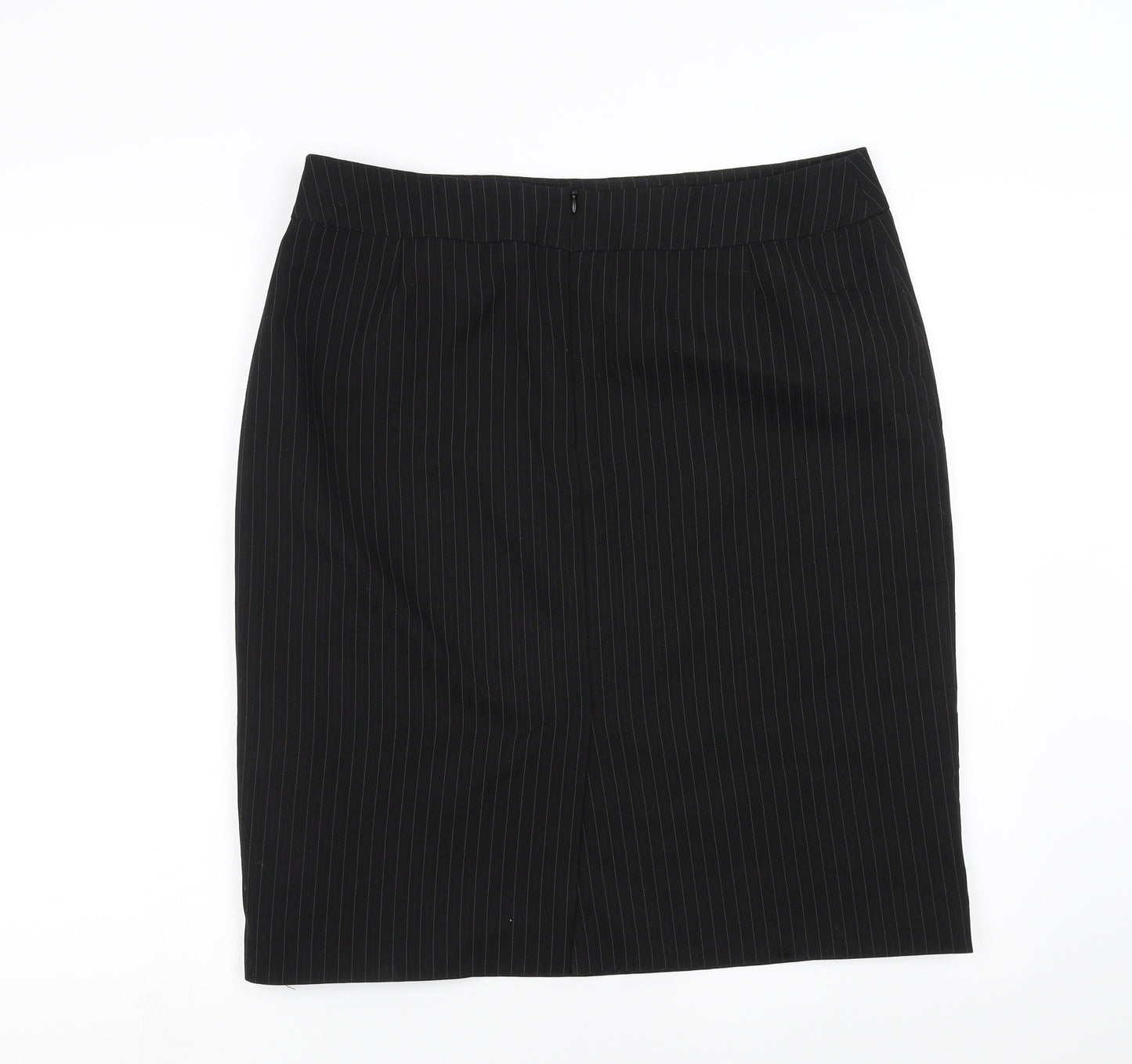 Papaya Womens Black Striped  Straight & Pencil Skirt Size 16
