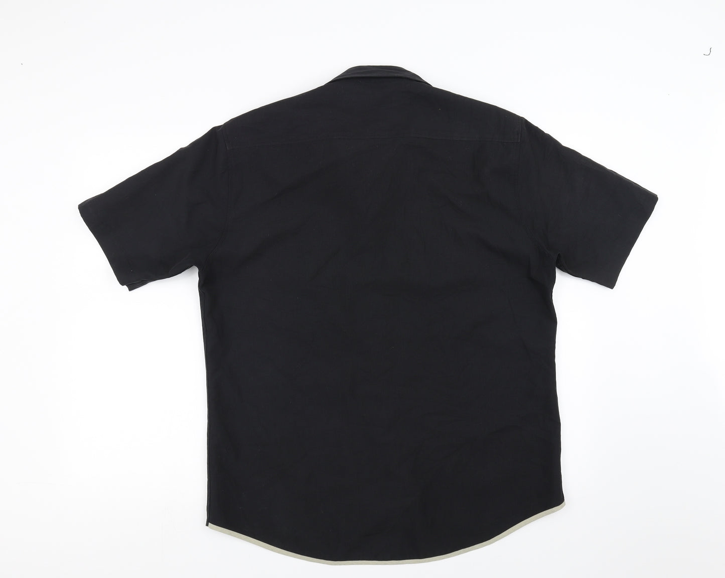 River Island Mens Black    Button-Up Size L