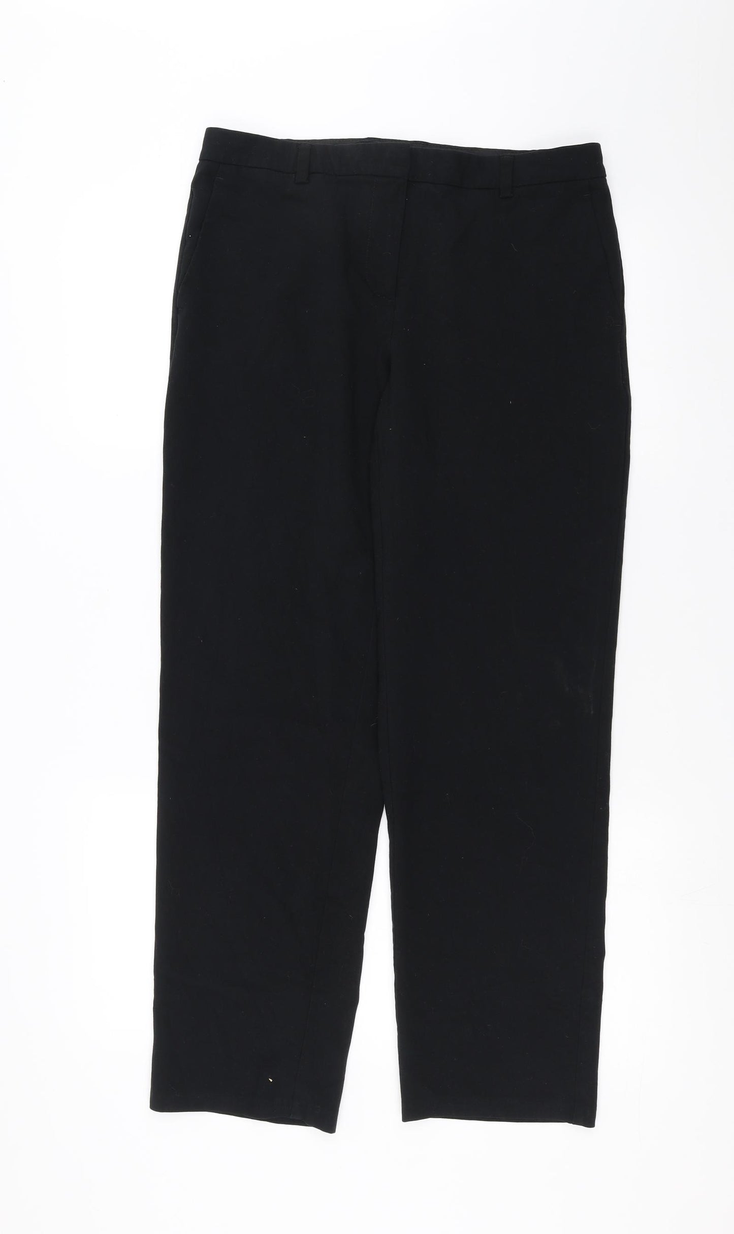 Marks and Spencer Womens Black   Trousers  Size 12 L28 in - short Leg