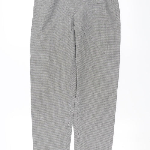 Dorothy Perkins Womens Black Houndstooth  Trousers  Size 8 L28 in