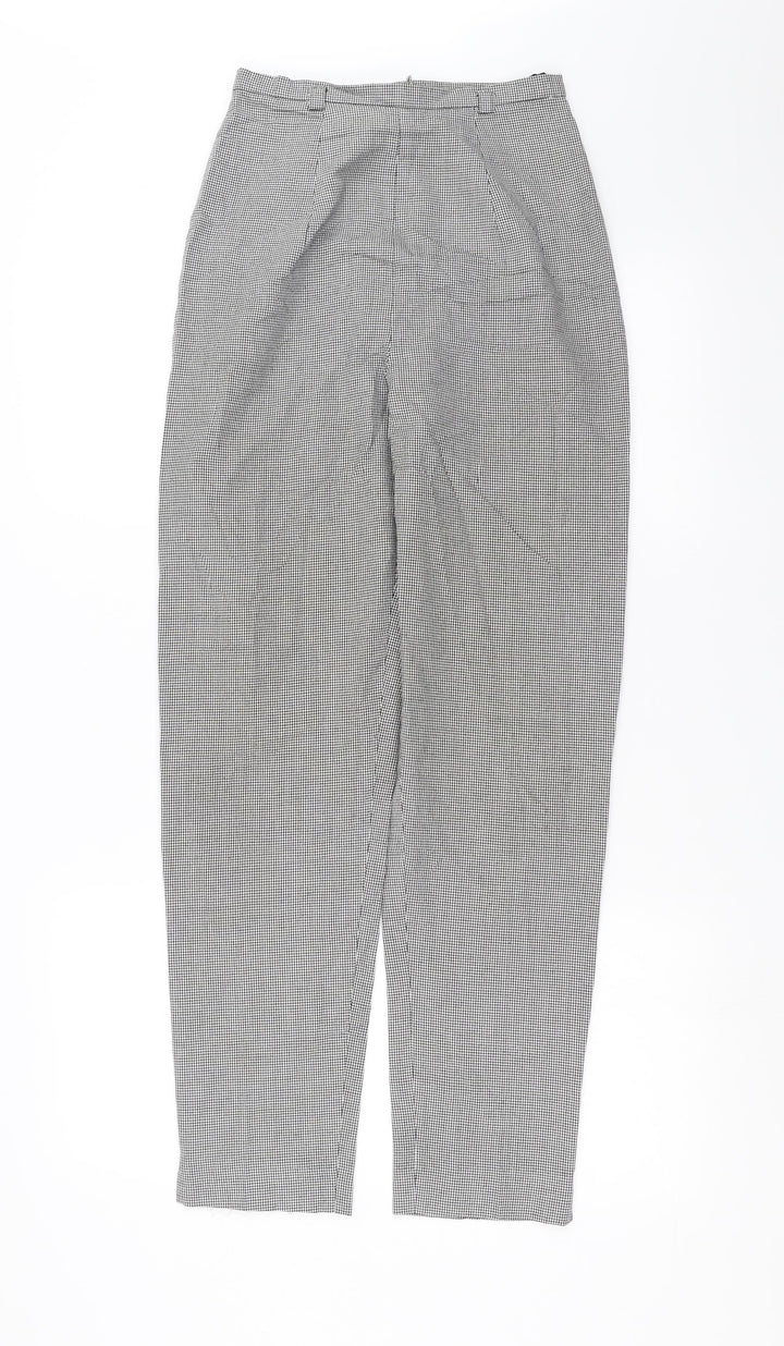 Dorothy Perkins Womens Black Houndstooth Trousers Size 8 L28 in