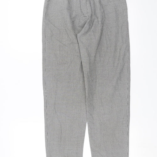 Dorothy Perkins Womens Black Houndstooth  Trousers  Size 8 L28 in