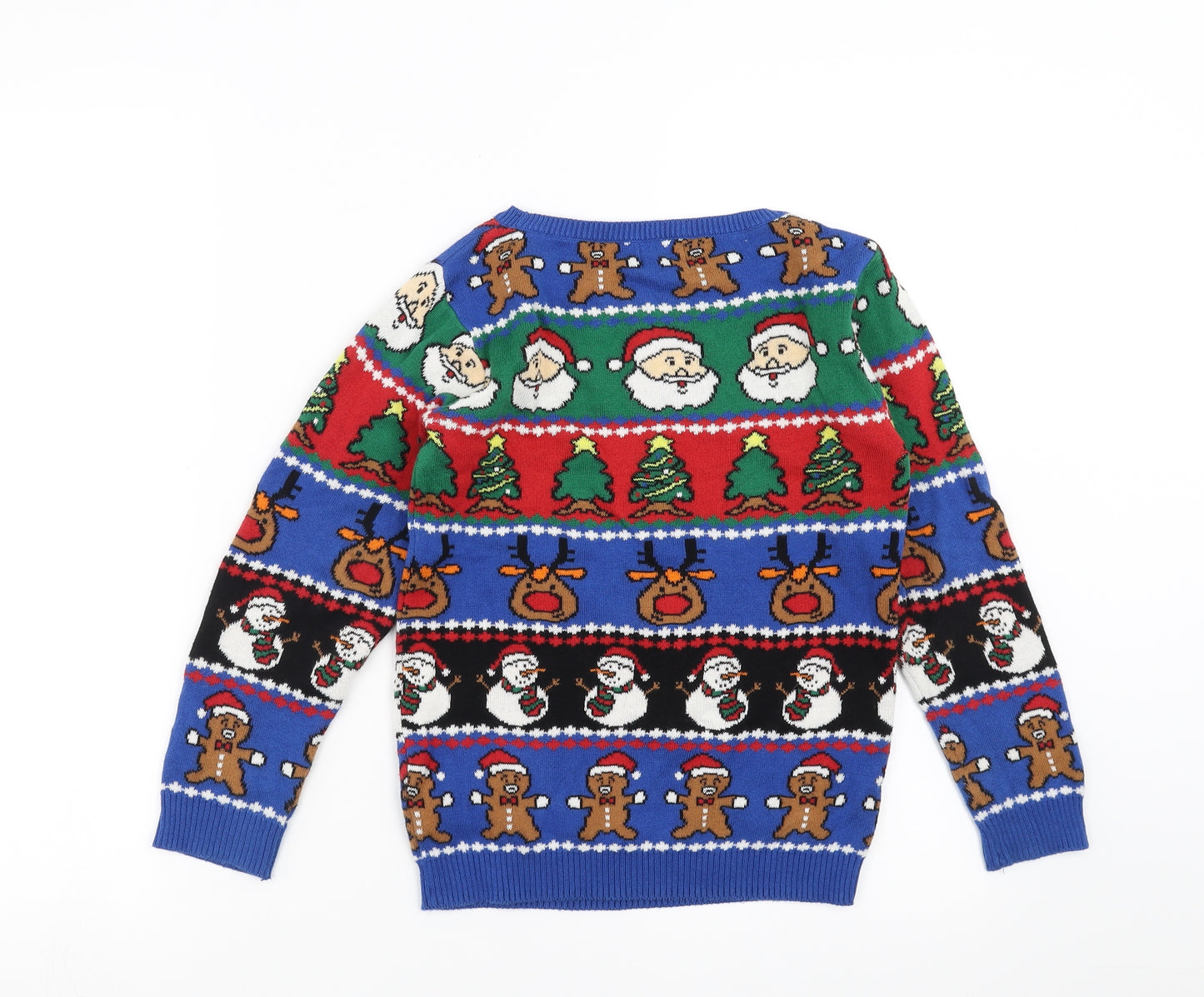 NEXT Boys Blue   Pullover Jumper Size 6 Years  - Christmas  Jumper
