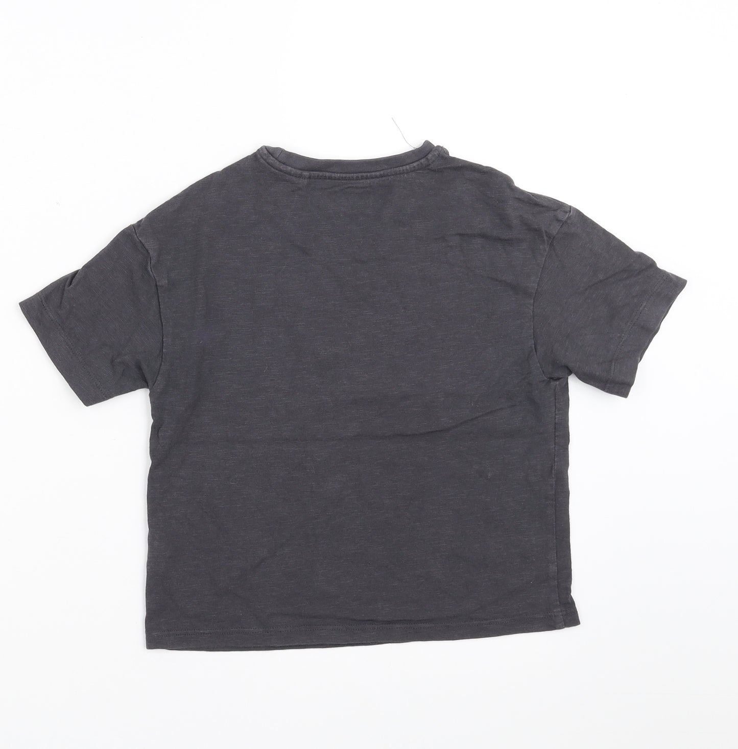 NEXT Girls Grey   Basic T-Shirt Size 6 Years  - mermaid off duty