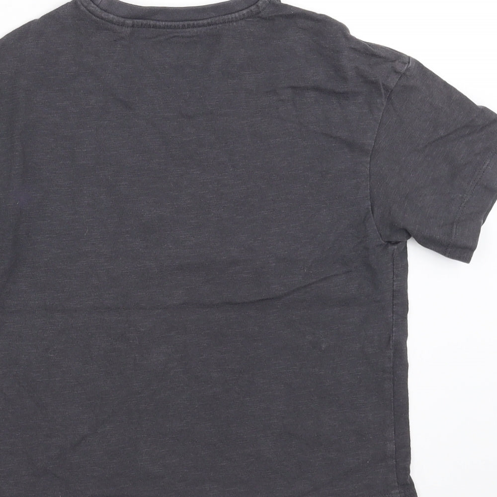 NEXT Girls Grey   Basic T-Shirt Size 6 Years  - mermaid off duty
