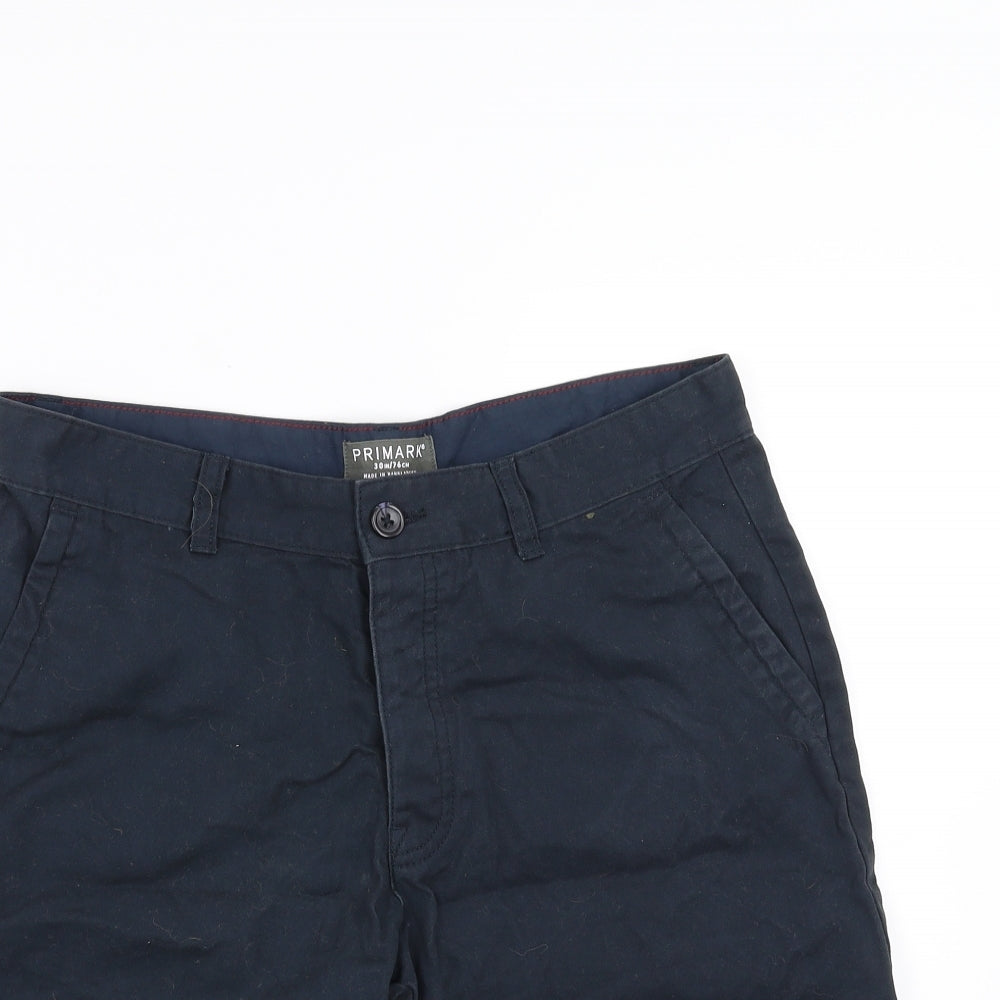 Primark Mens Blue   Chino Shorts Size 30 in