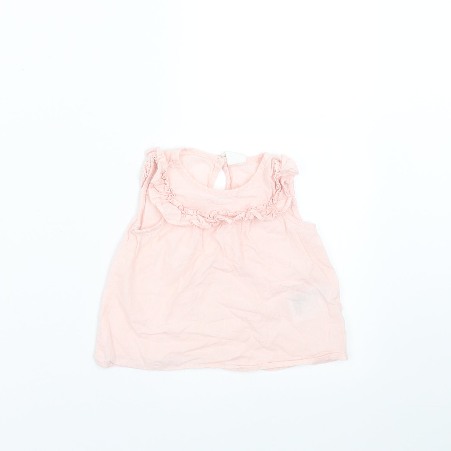 H&M Girls Pink   Basic Blouse Size 3-6 Months