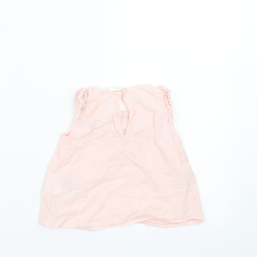 H&M Girls Pink   Basic Blouse Size 3-6 Months