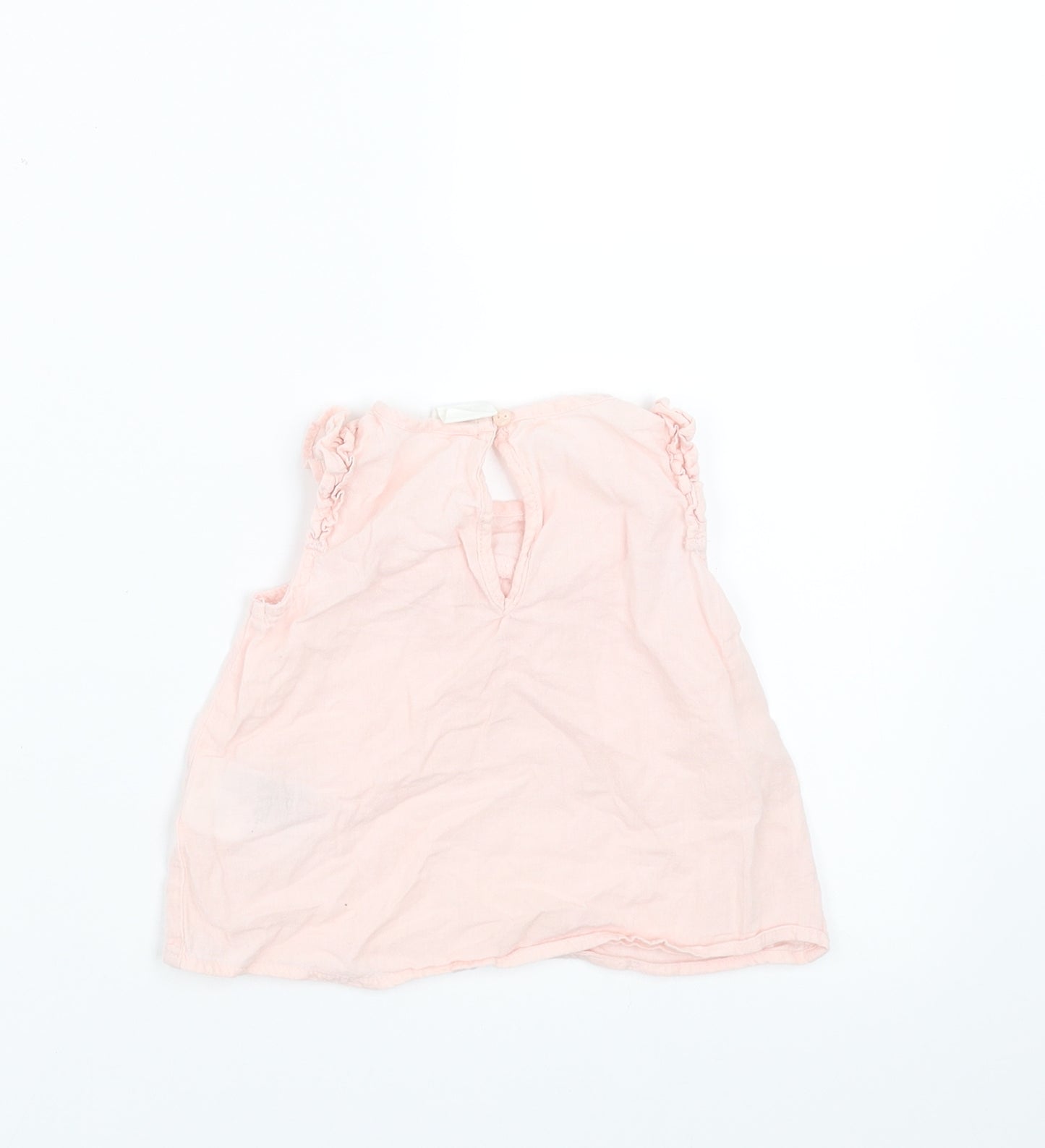 H&M Girls Pink   Basic Blouse Size 3-6 Months