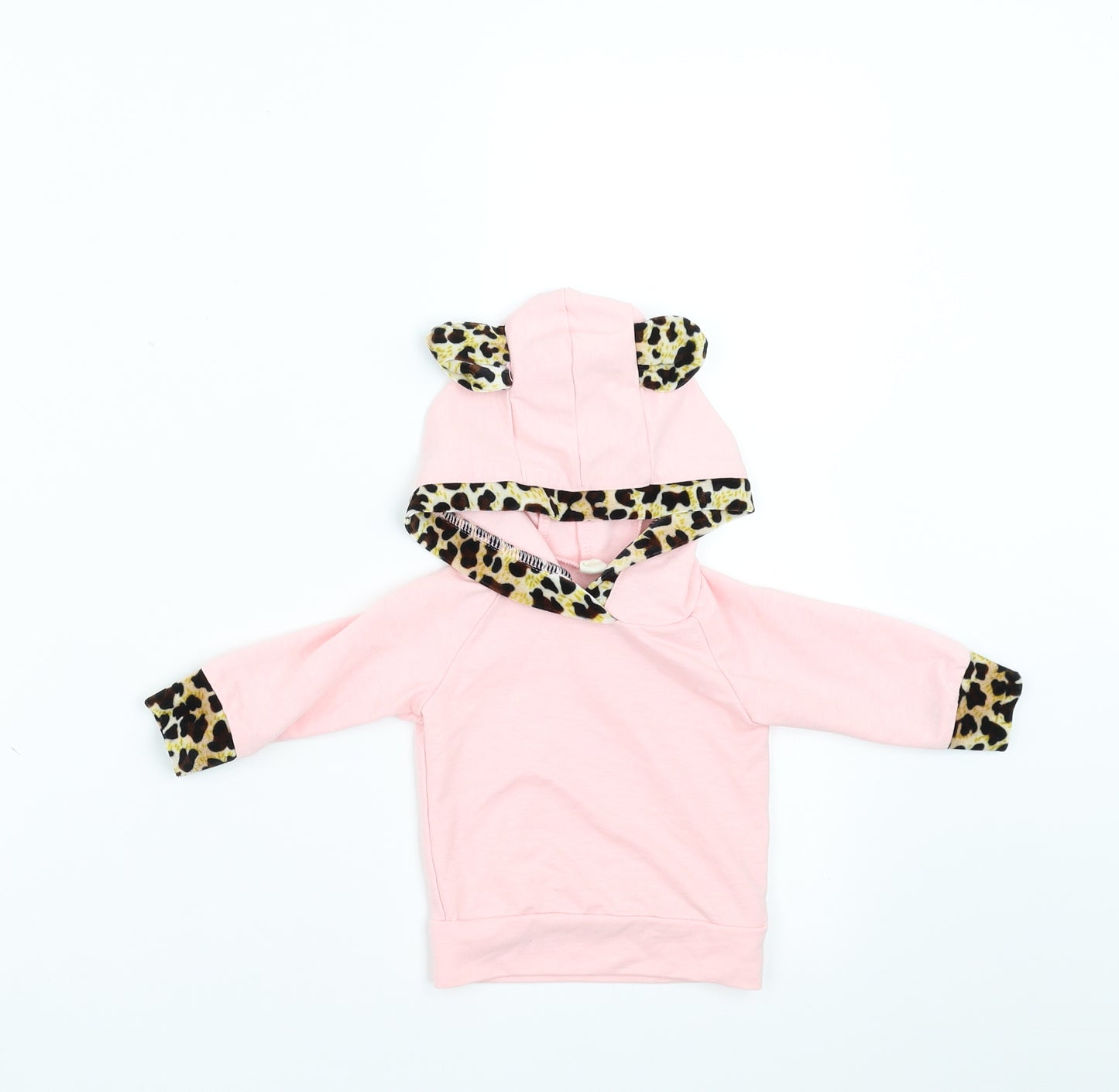 Preworn Girls Pink   Pullover Jumper Size 9-12 Months  - hoodie