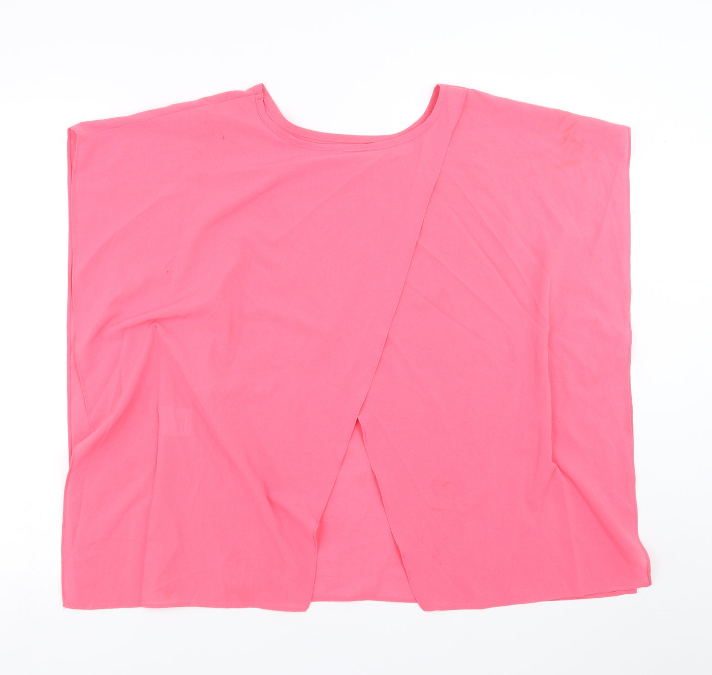 Internationale Womens Pink   Basic Blouse Size 10  - open back