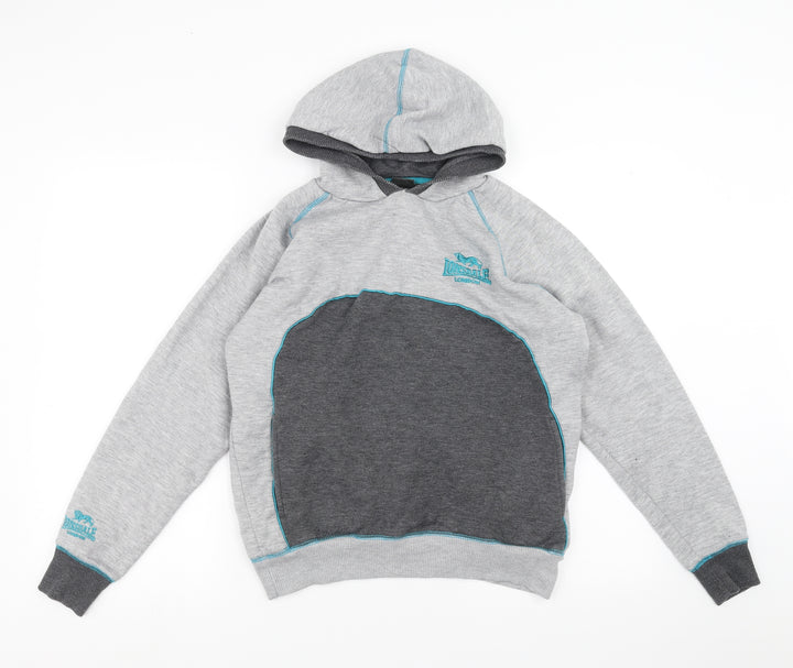 Lonsdale Womens Grey Pullover Hoodie Size 12