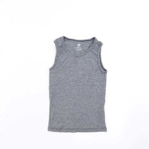 george & martha Boys Blue Striped  Basic Tank Size 4-5 Years
