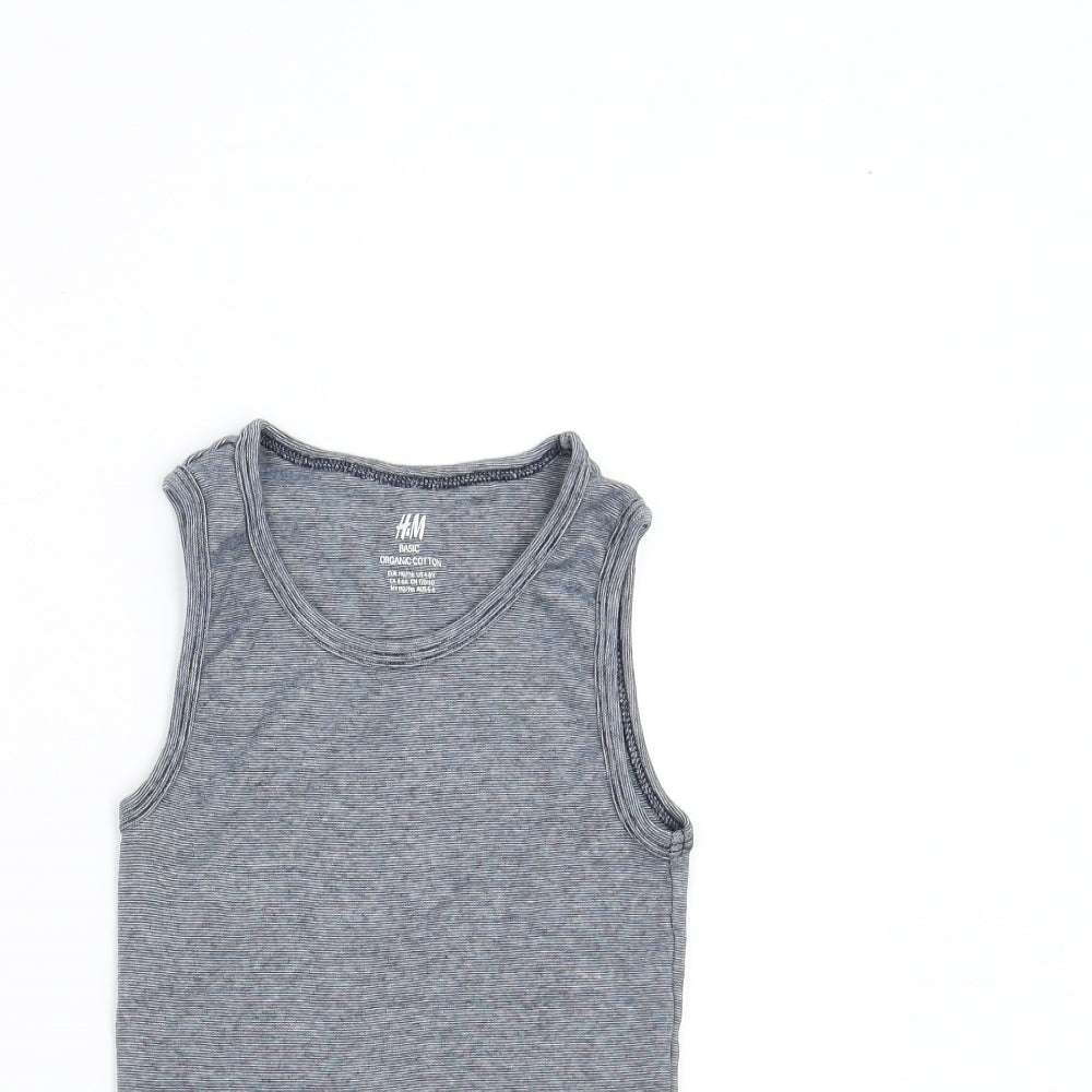 george & martha Boys Blue Striped  Basic Tank Size 4-5 Years