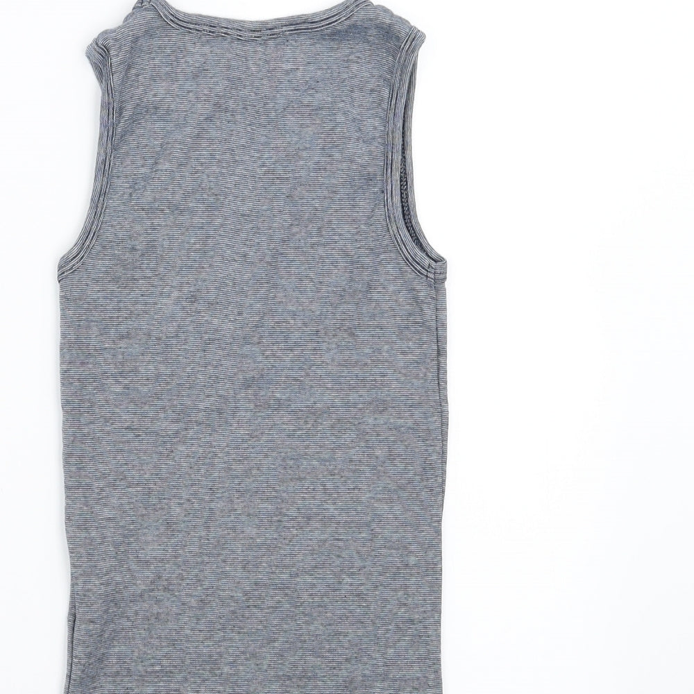 george & martha Boys Blue Striped  Basic Tank Size 4-5 Years