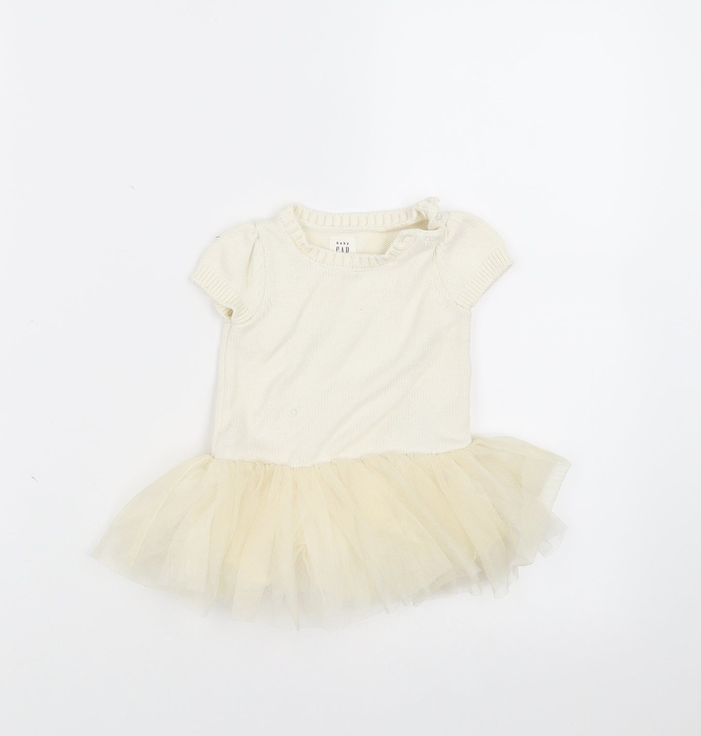Gap Girls Ivory   Jumper Dress  Size 3-6 Months