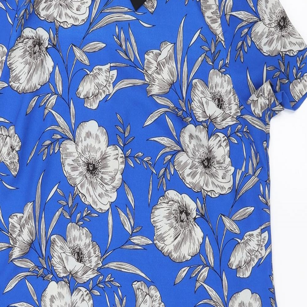 Primark Womens Blue Floral  Shift  Size 14
