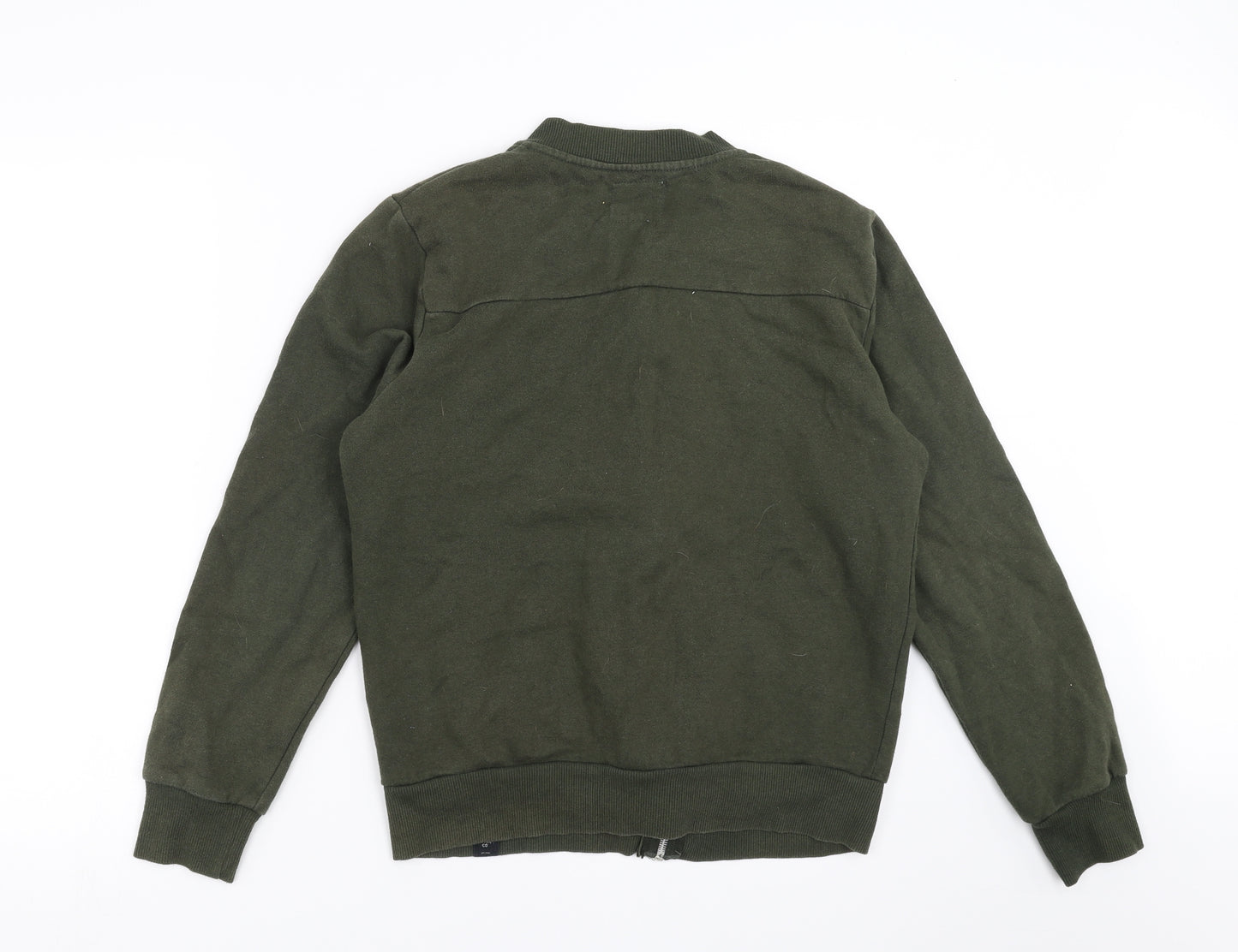 Cedar Wood State Mens Green   Full Zip Sweatshirt Size M