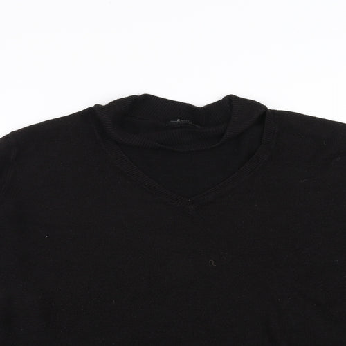 Papaya Womens Black   Pullover Jumper Size M  - Choker style neck