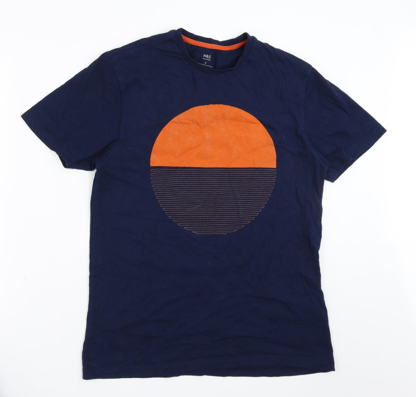 Marks and Spencer Mens Blue    T-Shirt Size S
