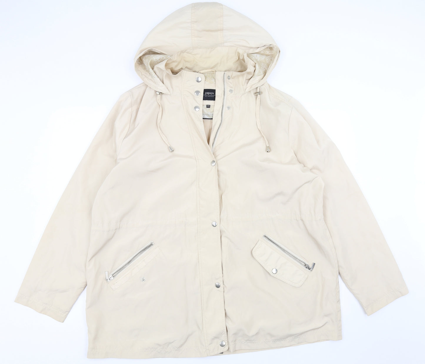 Papaya Womens Beige   Jacket  Size 20