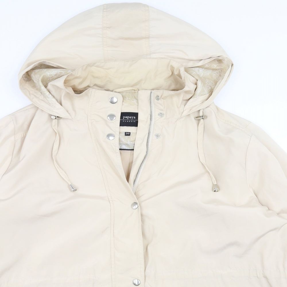 Papaya Womens Beige   Jacket  Size 20